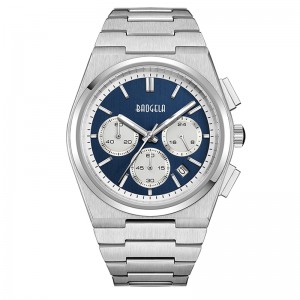 Baogela Top Brand Watches for Men Fashion Chronograph Sport Vedenpitävä kvartsikello 50TM rento ruostumaton kello Reloj Hombre 22803
